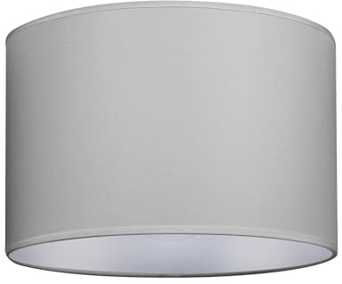 GIGGI Fabric Lamp Shades, 8 Grey Lampshades for Ceiling Lights, Table Lamps & Floor Lamps, Easy Fit Pendant Light Shade Ceiling for Living Room, Bedroom, Kitchen, Hallway, Office & Home Décor