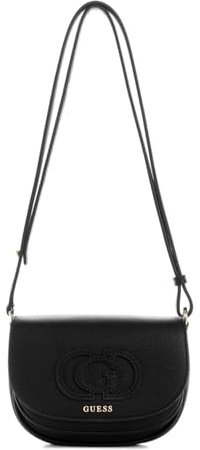 GUESS Calebra Mini Convertible Xbody Flap Bag Black