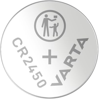VARTA Batterien Knopfzelle CR2450, 4 Stück, Power on Demand, Lithium, 3 V | kindersichere Verpackung, für Smart-Home-Geräte, Autoschlüssel, Fernbedienung, Waage, Fieberthermometer oder Taschenrechner