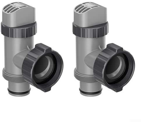 Oniissy Lot de 2 valves à piston de rechange compatibles avec le système de pompe de filtre 10747 – Comprend des joints toriques et des rondelles étape pour pompes de 1500 2500 4000 GPH