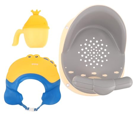 SUPVOX Siège de Bain Garçon Fille Ajustable Antidérapant avec Design Surélevé évolutif et Tout-petits Compact et Facile à Nettoyer