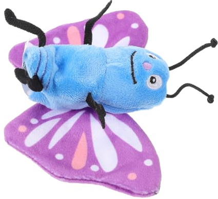 HEALSOPTHY Schmetterlings Und Bienen Handpuppe Für Kinder Kuschelweiches Plüschmaterial Pädagogische Handpuppe Für Frühkindliche Bildung Und Geschichtenerzählen Im Klassenzimmer Und Spielzeit