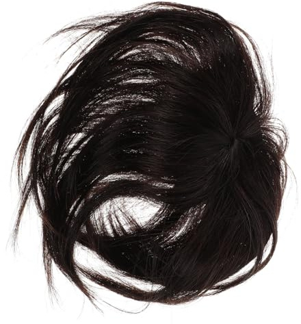 Mobestech Oberkopf Echtes Haar Echthaar Haarteil Damen mit Unsichtbarem Clip Leicht und Praktisch für Dünner Werdendes Haar und Graue Haare