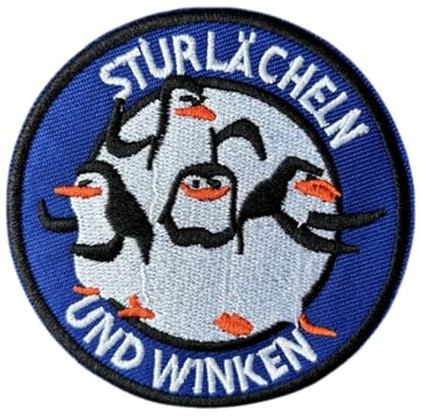 Patches Klett Taktisches Pinguin Patch, Aufnäher Stickerei Abzeichen Militär Klettbänder Für Klettverschluss Für Rucksäcke Taktische Kleidung