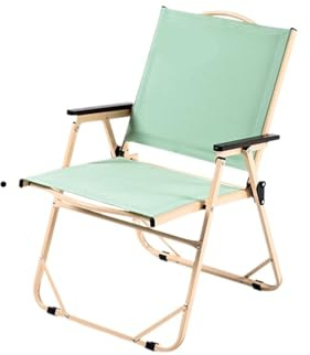 Genérico Compatible con Silla de Camping Plegable al Aire Libre, Silla portátil for Picnic, Playa, Senderismo y Trekking(Viridis)