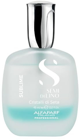 Alfaparf Milano| Semi di Lino Sublime |Cristalli Di Seta - Siero setificante bifasico per tutti i tipi di capelli, 45ml