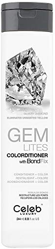 Celeb Luxury Colorwash Color Depositing Conditioner - Color Refresher , Vegan Hair Dye Mask, Bondfix Bond Rebuilder, Gem Lites Silvery Diamond