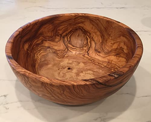 Orchard Hardwoods Artisan Servierschale aus Olivenholz, 27.9 cm, einzigartige dekorative Holzschale für Obst, Salat, Snacks, XL 27.9 cm, XXL 30.5 cm 40 DE (X-Large) Large 28 cm)