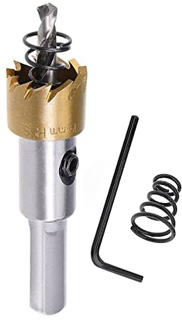 SagaSave 19mm Lochöffner, Hochgeschwindigkeits-Bohrer, Metall-Lochschneider, langlebige Lochsäge mit Inbusschlüssel für Metall, Holz, Aluminium, Edelstahl, 1 Stück