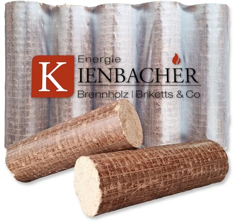 Energie Kienbacher® Nestro Holzbrikett 70 kg im Paket TOP Hartholzbriketts aus Buche/Eiche Kamin Ofen Heizen Holz Gluthalter Brennholz Ofenbriketts Kaminbriketts Premium Öko (7 x 10 kg)