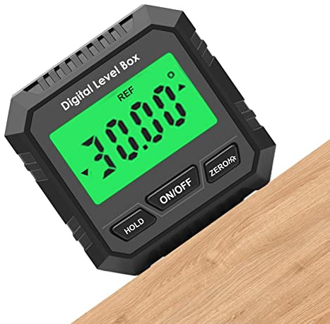 XiaoXIN Digitaler Winkelmesser Box Winkelmesser| Digitaler Neigungsmesser Winkelsucher Magnetfuß für die Holzbearbeitung, für die Holzbearbeitung zu Hause, Baumaschinen