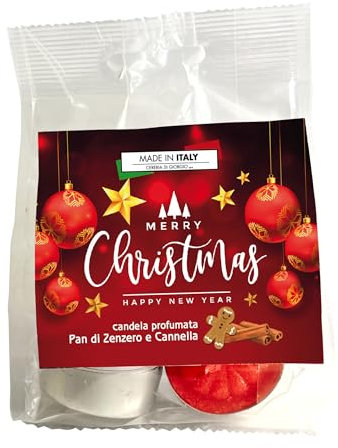 6 chauffe-plat parfumés à la cannelle et pain d'épice - Collection Christmas - Diam. 3,8 cm Hauteur 1,6 cm