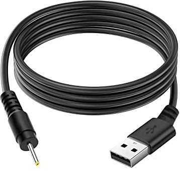 DR. WATCH 2.5mm * 0.7mm USB 2A 90cm Black Charger Power Cable Lead for 5V 6V - Versatile and Durable, Fast Charging Made Easy!