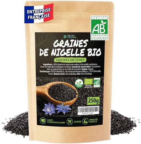 DETOX ORGANICA Graine de Nigelle - 250g de Graine de Nigelle Bio