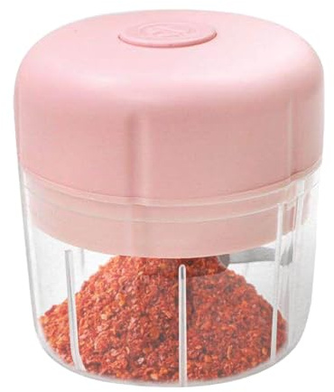 Tritatutto elettrico per aglio, tritatutto elettrico, frullatore per aglio da 250 ml, robot da cucina, tritatutto per verdure, frullatore per aglio, tritacarne senza fili con ricarica USB per
