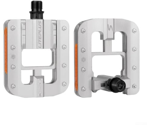 Klapppedale, hochfeste Aluminiumlegierung, geeignet für Fahrräder (rot)
