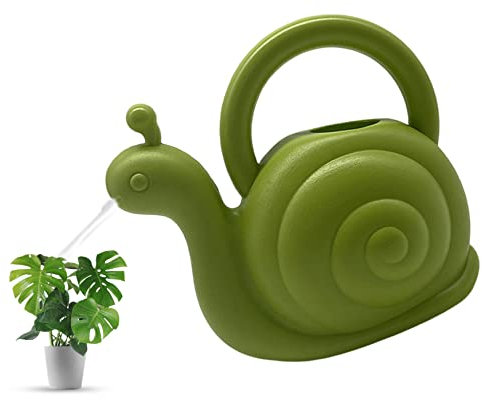 JNHGSHUAISDF Regadera para Exterior Regadera for Exterior, regadera for Interior Regaderas Regadera Caracol Verde Regadera de Plástico Bonita Regadera for Flores Plantas Suculentas