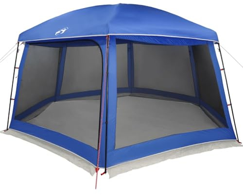 vidaXL Poolzelt mit abnehmbarem Überzelt Netzwänden Azurblau 618x532cm