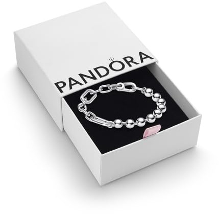 PANDORA ME Metal Bead & Link Chain Bracelet - With Gift Box