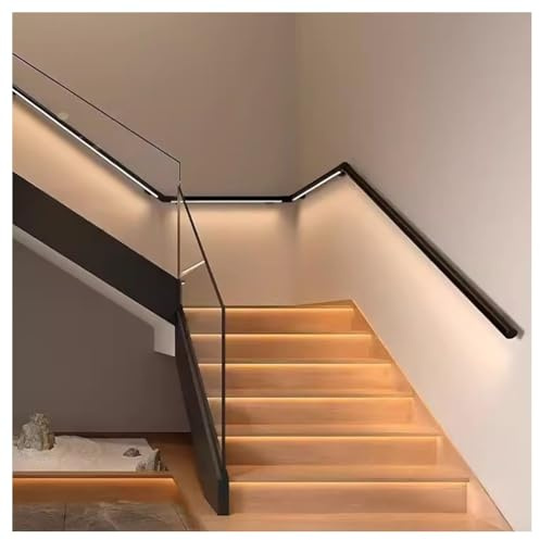 LED-Treppen-Handläufe mit Körpersensor, Aluminiumlegierung, leuchtender Handlauf für Innen- und Außentreppen, erhöht die Sicherheit und Dekoration