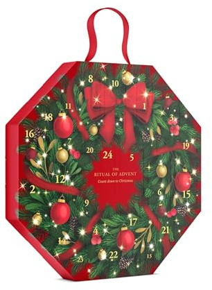 Calendario de Adviento RITUALS 2025, The Ritual of Advent – una cuenta atrás sorprendente, en forma de corona. Incluye 24 regalos de belleza para el cuerpo y el hogar para mujeres y hombres