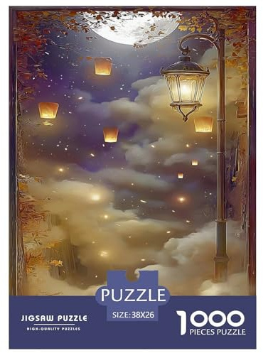 Linternas Puzzle 1000 Piezas Juguete De Reto para Adultos Mágico Juego De Puzzle Reto EduGatoivo Regalo De Decoración para El Hogar 38x26cm/1000pcs