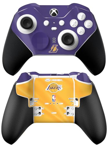 Head Case Designs Officially Licensed NBA Horizontal Banner Los Angeles Lakers Vinyl Sticker Gaming Skin Decal Cover Compatible With Xbox Series X & S Elite Wireless Controller Series 2