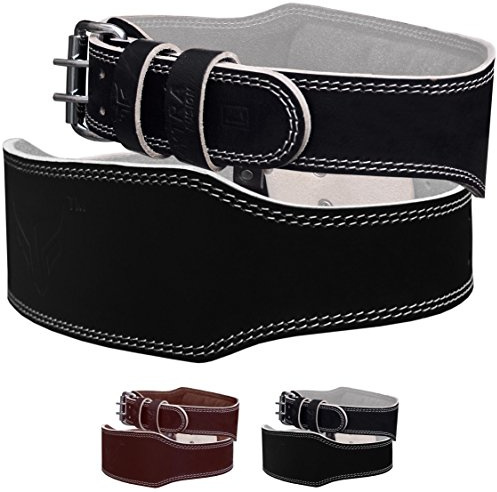 Mytra Fusion 10 cm (10 cm) läder viktlyftbälte