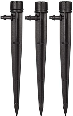 Tesmotor 50Stück Tropfer Bewässerung Micro Flow Dripper Sprinkler 360 Grad verstellbar, Einstellbarer Bewässerungs Mit 8 Löchern für Pflanzen Tropfstrahler Gemüsegarten/Blumenbeet/Kräutergarten