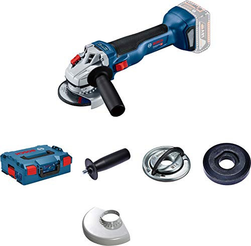Bosch Professional 18V System Cordless Angle Grinder GWS 18V-10 (115 mm disc diameter, without battery/charger, L-BOXX)