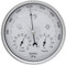 zalati Analog Barometer Thermometer Hygrometer mit Edelstahlrahmen 3 in 1 Wetterstation für Innen und Außen
