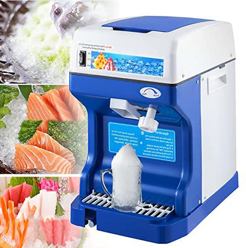 XDLYWUZIQ Electric Shaved Ice Crusher, Commercial Ice Shaver Snow Cone Maker Ice Shaving Machine Tabletop, Snow Cone Maker for Home Kitchen Cafe Restaurant and Cold Drink Shop,5L-200KG/H