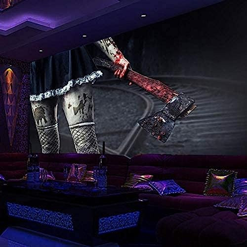 XLMING Pintura de pared de miedo Hd Horror Eagle House Theme Space Wallpaper Fondo Pintura de pared Decoración Fotomural Sala De Estar Pared Pintado Papel Tapiz No Tejido-430cm×300cm