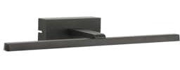 Licht-Erlebnisse LED Wandlampe Schwarz Metall B: 45,5 cm warmweiß 3000 K 290 lm Aluminium Wandleuchte Bilderlampe Wohnzimmer Spiegelleuchte Badezimmer