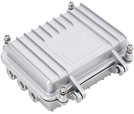 TeamSky Elektronisches Aluminiumgehäuse, Endstufergehäuse, M12 IP65 Audio-Verstärker, Schinken-Funkbox, wasserdichtes Audio-Verstärker-Gehäuse zum Schutz