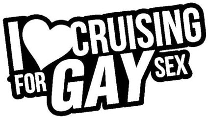JIFENLI Autoaufkleber 15,7 cm * 8 cm Spaß ICH LIEBE CRUISING FÜR SCHWULEN SEX Auto Fenster Aufkleber Aufkleber Schwarz Silber Vinyl