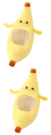 BESTYASH 2stücke Lustiger Bananen Hut Aus Kreative Kopfbedeckung Für Partys Kostüme Festivals Weich Bequem Und Langlebig Als Foto-Requisite Für Cosplay-Dress-up Unisex Party-Hut Für