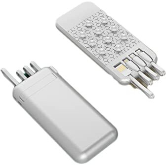 Power Bank Magnetic Suction Wireless Suction Cup Charging Treasure Suction Cup Type Fast Charge 10000 MAh Portable Self-contained (Color : White)