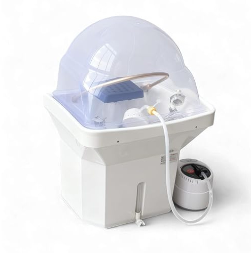 Japan Head Spa – Bloc Mobile Head Spa Sans Raccordement, 58L avec Cumulus Intégré, Fumigation & Douchette Amovible – Vasque en Acrylique, Installation Facile, Matériel Professionnel - Garantie 1 An
