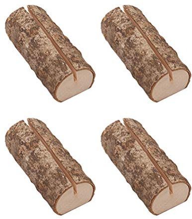 Kartenhalter Holz, Tischkartenhalter 10 Stück aus Natürliche Menükartenhalter Holz für Hochzeiten, Restaurants, Bankette und Partys (5,5x2,8x2,5 cm)