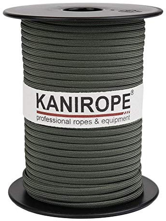 Kanirope® Paracord XPRO ø3,8mm 50m Oliv 32-Fach geflochten