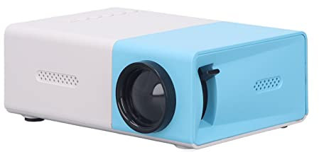 Luqeeg Mini Proyector HD 1080P, Proyector de Cine Digital, Imagen de Reflexión Difusa, Proyector de Vídeo Portátil para Jugar a Juegos/Deportes Livestreaming/Camping Al Aire Libre(Enchufe de la UE)