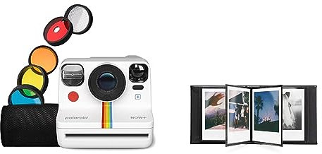 Polaroid Now+ Gen 2 Sofortbildkamera - Weiß, Keine Filme & Fotoalbum - Klein