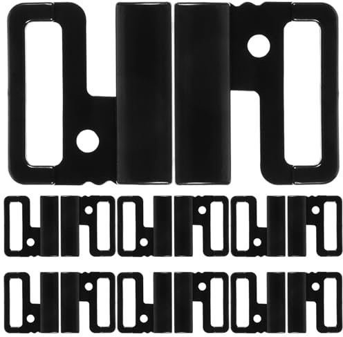 SEWACC 10 pares de ganchos para sujetador de traje de baño, hebillas de plástico, cierre frontal, cierres de gancho y cierre, para coser en ropa, sujetador, traje de baño, ganchos de clip, suministros