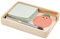 NBEADS Zettelkasten Holz, Holz-Notizblockhalter Zettelbox Bambus Notizzettel Box Holz Memo-Halter Haftnotizhalter für Büro Schreibtisch Heimtextilien Zubehör, 15x11cm