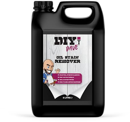DIY Dave - Oil Stain Remover - Heavy-Duty Degreaser for Driveways, Concrete, Tarmac, and Garage Floors - Oil, Grease, and Petrol Stains - Extra Strength - 5L