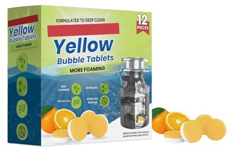 Pastiglie for la pulizia degli scarichi Lemonblast, LemonBlast Foaming Bubble, formulate for la pulizia profonda di tubi e kit for la manutenzione della cucina(12pcs)
