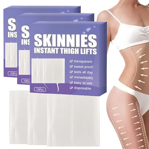 Instant Thigh Lifting Tape,Adesivi per Lifting delle Gambe,Lifting Tape Oberschenkel,Nastro Sollevamento della Coscia,Patch Serraggio Anti Cellulite,Cerotto Rassodante per Gambe (30pc)