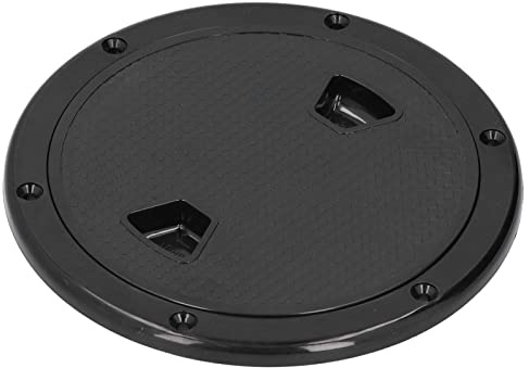 Cocoarm Copertura per Boccaporto in ABS con Piastra da 6 Pollici, Copertura Rotonda per Ispezione del Ponte con Guarnizione in Gomma, Superficie Antiscivolo, Resistente Ai Raggi UV, Facile