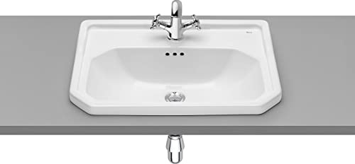Roca,Carmen,Lavabo de porcelana de encimera,Blanco,600mm x 450mm x 200mm,A3270A5000